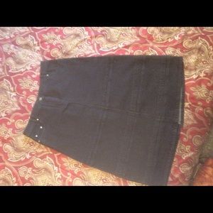 Black Denim skirt